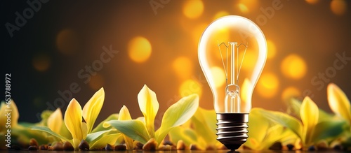 Eco friendly energy options Renewable efficient conserving and saving energy with eco logo