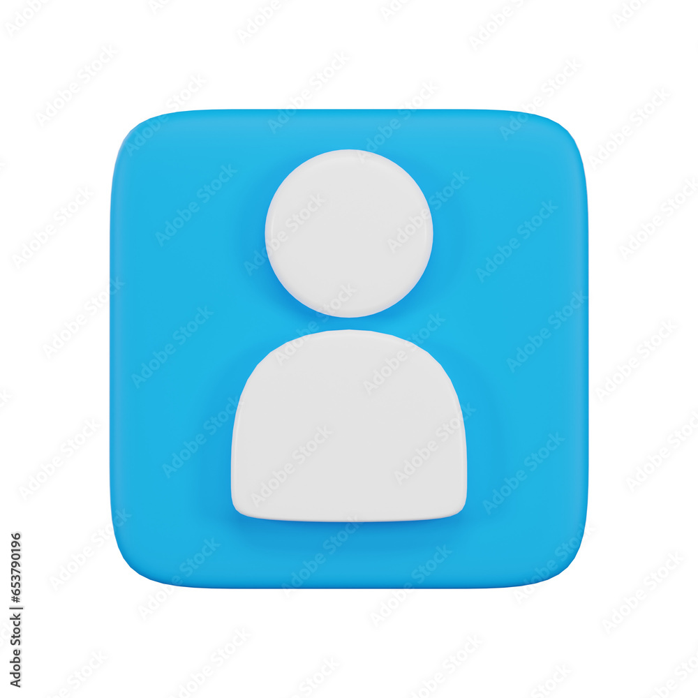 3D icon Person profile or Avatar user profile, 3D render illustration 3D icon Person profile or Avatar user profile, 3D render illustration