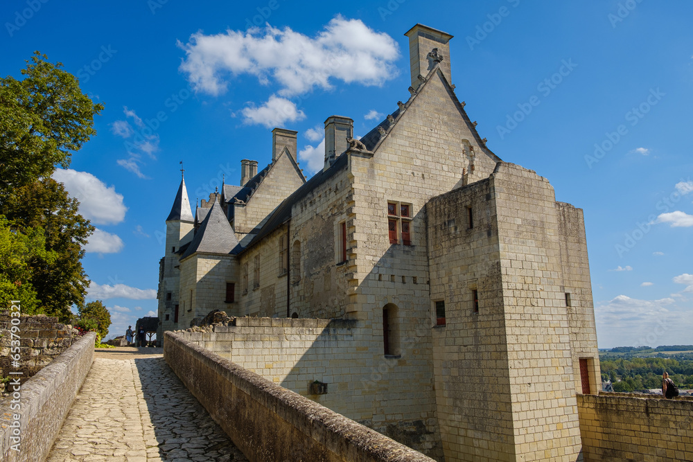Royal dwellings at Chinon Fortress, Chinon, Indre-et-Loire, Centre-Val de Loire, France