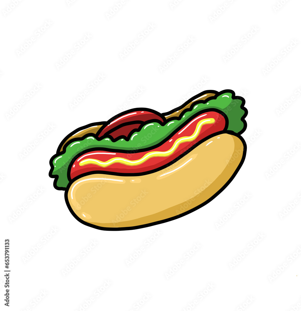 hot dog with mustard hot dog with mustard