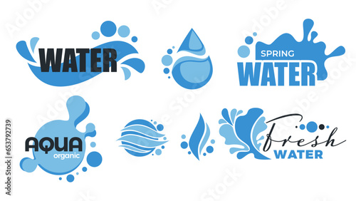 Water organic liquid for healthy dieting vector