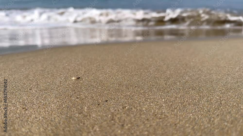 slow-motion of Crystal clear water and gold sand holiday slow-motion of Crystal clear water and gold sand holiday