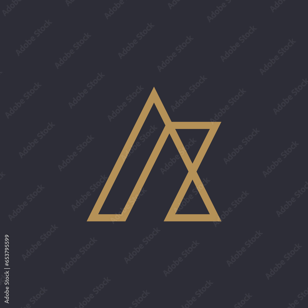 A Logo Design. Initial A Monogram Line Logo Identity for Branding, Business, Real Estate, Fasion and Elegant Brand A Logo Design. Initial A Monogram Line Logo Identity for Branding, Business, Real Estate, Fasion and Elegant Brand