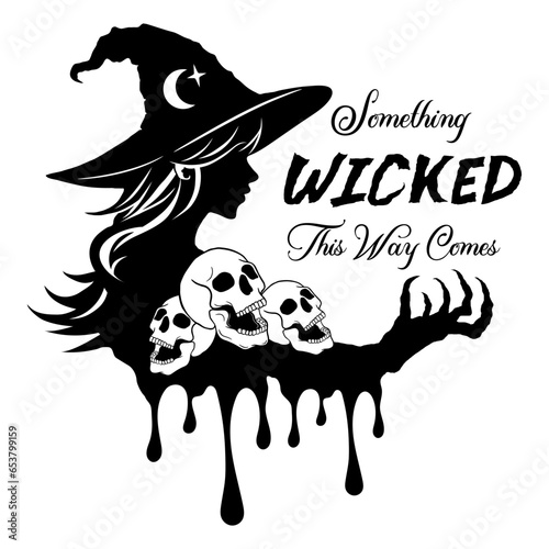 Halloween Something wicked this way comes svg cut file