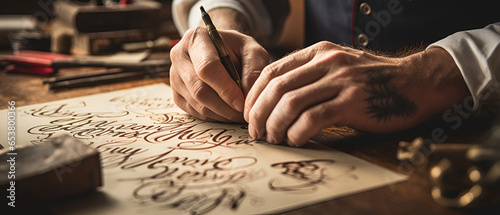 Close-Up of Hands Engaged in Woodworking or Carpentry, Generative AI