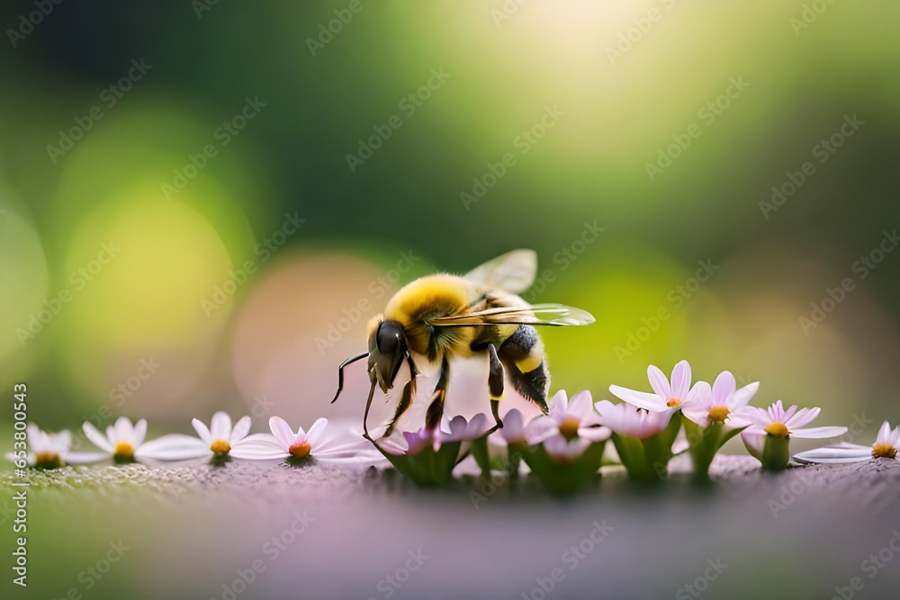 bee on a flower bee on a flower