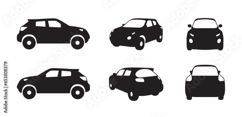 Car icon set isolated on the background. Ready to apply to your design. Vector illustration.