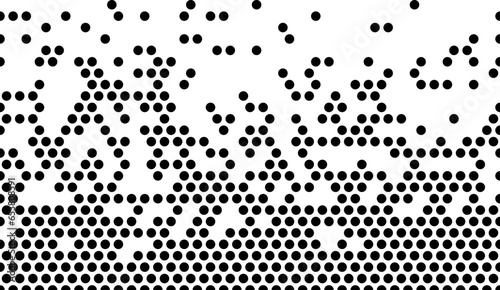 Seamless geometric pattern.Randomly disappearing circles