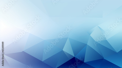 Geometric blue white gradient background image template
