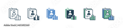 hiring job interview clipboard candidate data cv icon vector recruitment human resource best decision potential analysis symbol illustration for web and app