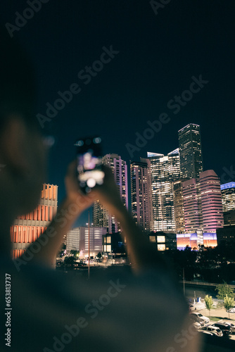 Houston city at night