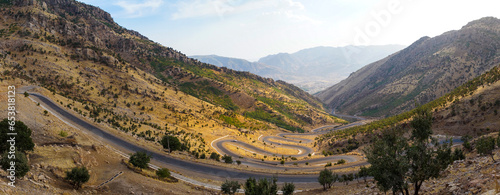 Mountain Road, Barzan, Kurdistan, Iraq photo