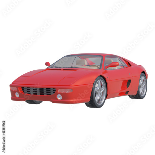 Realistic sports car on isolated transparency background © NyeinHtet