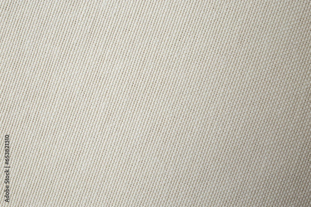 Fototapeta premium Close up of white clean canvas, textured backdrop