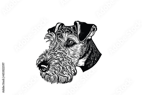 Airedale Terrier Majesty: Outstanding Vector Art for Dog Aficionados