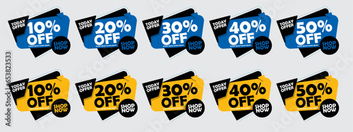 Sale Tag Design, Promotion, Discount tag, Vector, 50% off,