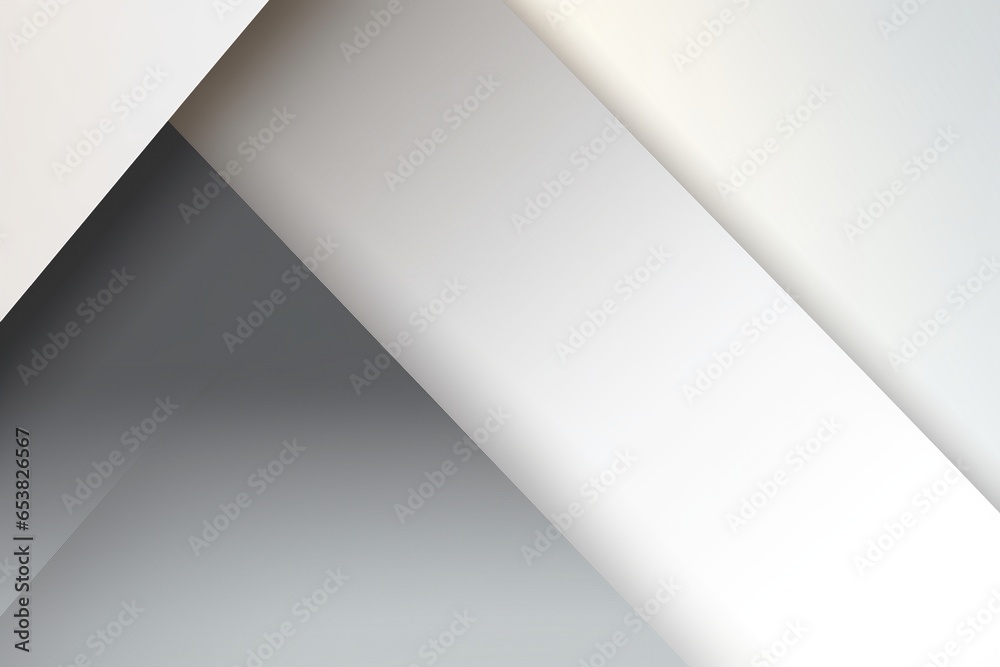 Cream and grey modern abstract background design featuring geometric triangle shapes, subtle gradient, captivating noise, and fine-grain texture—a visual symphony in harmonious abstraction