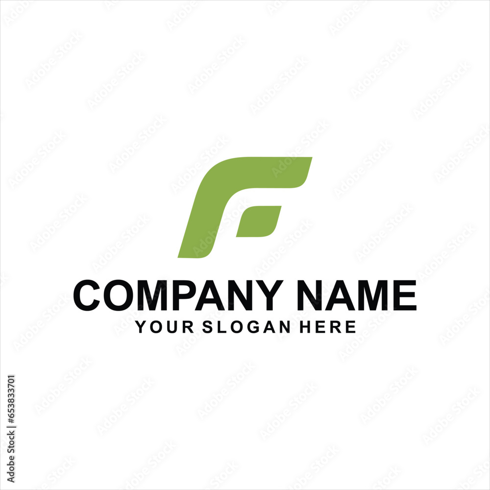 letter F green logo vector letter F green logo vector