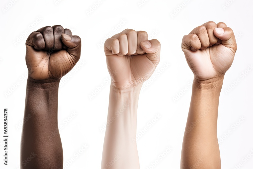 Unity and solidarity among diverse people. All lives matter - obrazy, fototapety, plakaty 
