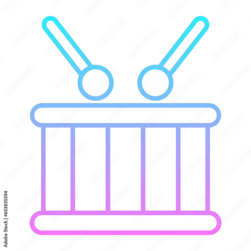 Drum Gradient Icon Drum Gradient Icon