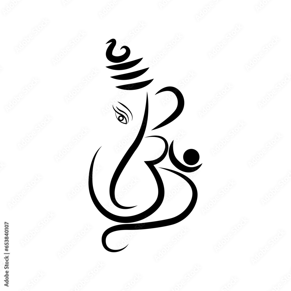 illustration of Ganesh ji tatto formet illustration of Ganesh ji tatto formet