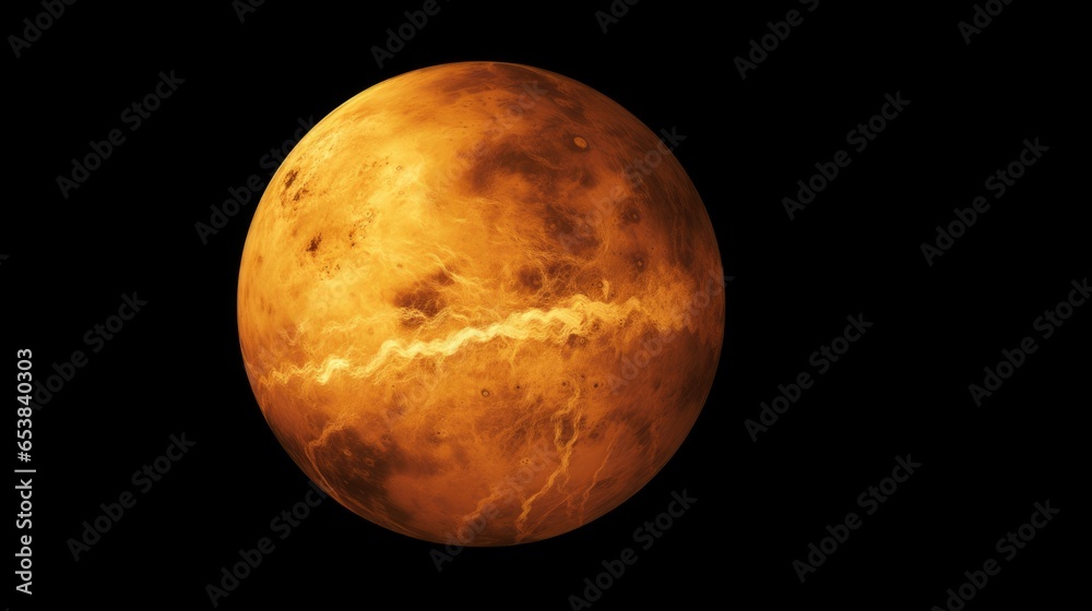 View of the planet Venus from space. View of the planet Venus from space.