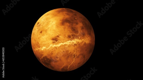 View of the planet Venus from space.
