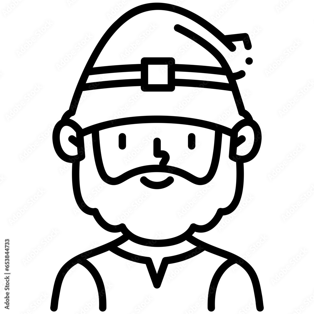 Obraz premium Gnome vector icon