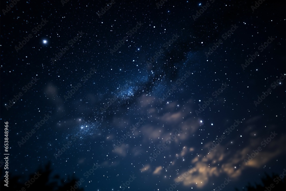 Mesmerizing night sky a low angle view of the starry heavens Mesmerizing night sky a low angle view of the starry heavens