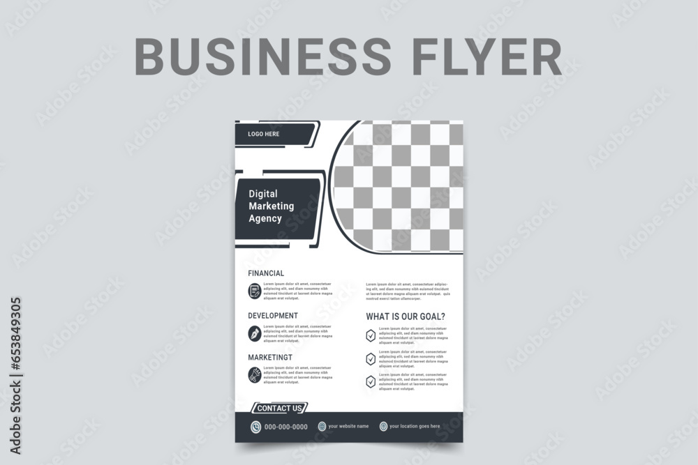 Naklejka premium Flyer design template