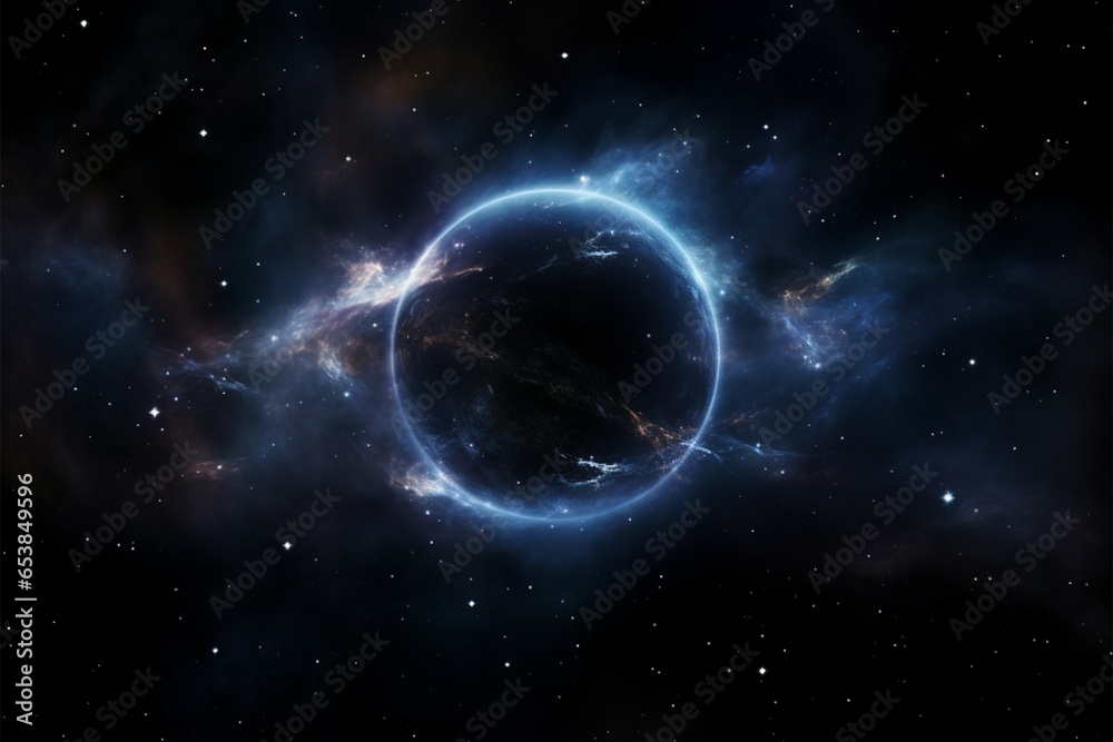 Fototapeta premium Starry cosmos unveiled a breathtaking galaxy night view spectacle