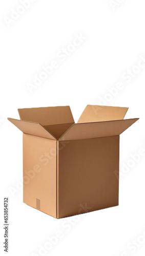 isolated, empty box on background box, cardboard, packaging, carton, container, shipping, open, brown, storage, parcel, white, object, delivery, post, pack, cargo, mail, send, transportation
