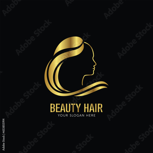 Creative Professional Trendy and Minimal Beauty, Hair Salon Logo Design, Beauty Salon Icon Logo in Editable Vector Format