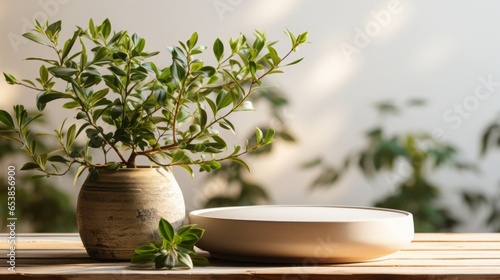 Fresh Kitchen Herbs: Aromatic Leaves, Spices & Healthy Ingredients in a White Bowl - Nature's Bounty for Cooking & Medicinal Purposes, generative AI