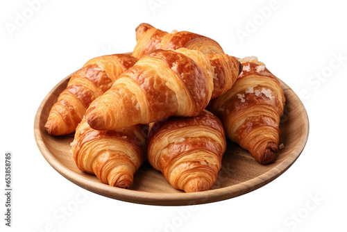 croissants isolated on transparent background