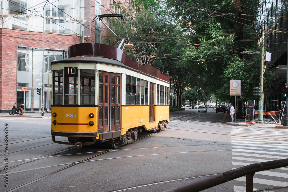 Fototapeta premium Tram Milan
