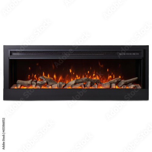 Electric Fireplace isolated on transparent background