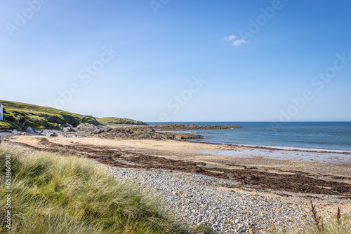 Ballyliffin, Ireland - September 1 2023 "Wild Atlantic Way scenic road, Pollan Strand"