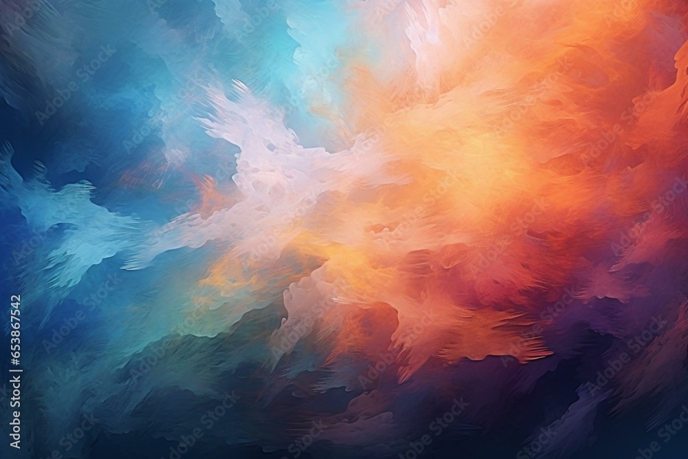 Dynamic. Vibrant. Stormy. Fluid. Pulsating. Abstract. Wave. Misty. Glowing. Sparkling. Hazy. Contrasting. Generative AI