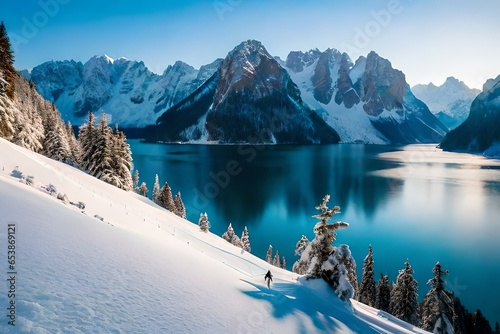 snow covered mountains © Mujtaba