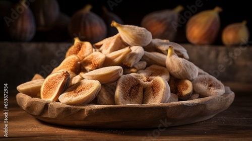 dried figs, each fruit's natural sweetness and subtle texture captured in a soft, diffused light