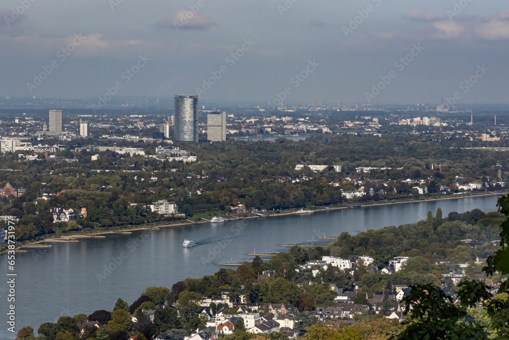 The view over the Rhine towards Bonn