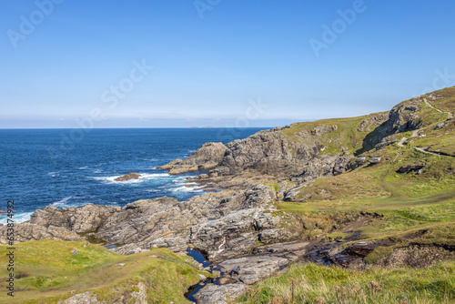 Ballyhillin, Ireland - September 1 2023 "Wild Atlantic Way scenic road, Mailin Head"