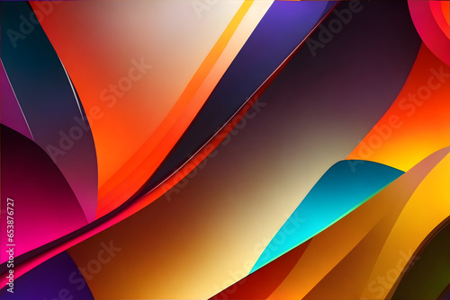3d Colorful abstract wallpaper and modern background 136. generative ai
