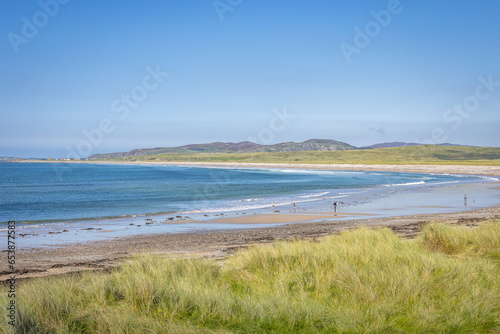 Ballyliffin, Ireland - September 1 2023 "Wild Atlantic Way scenic road, Pollan Strand"