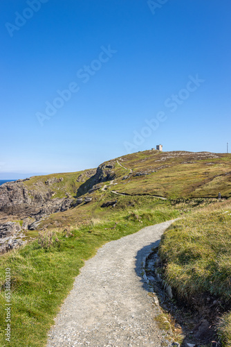 Ballyhillin, Ireland - September 1 2023 "Wild Atlantic Way scenic road, Mailin Head"