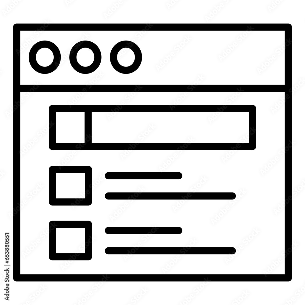 Outline wireframe icon Outline wireframe icon