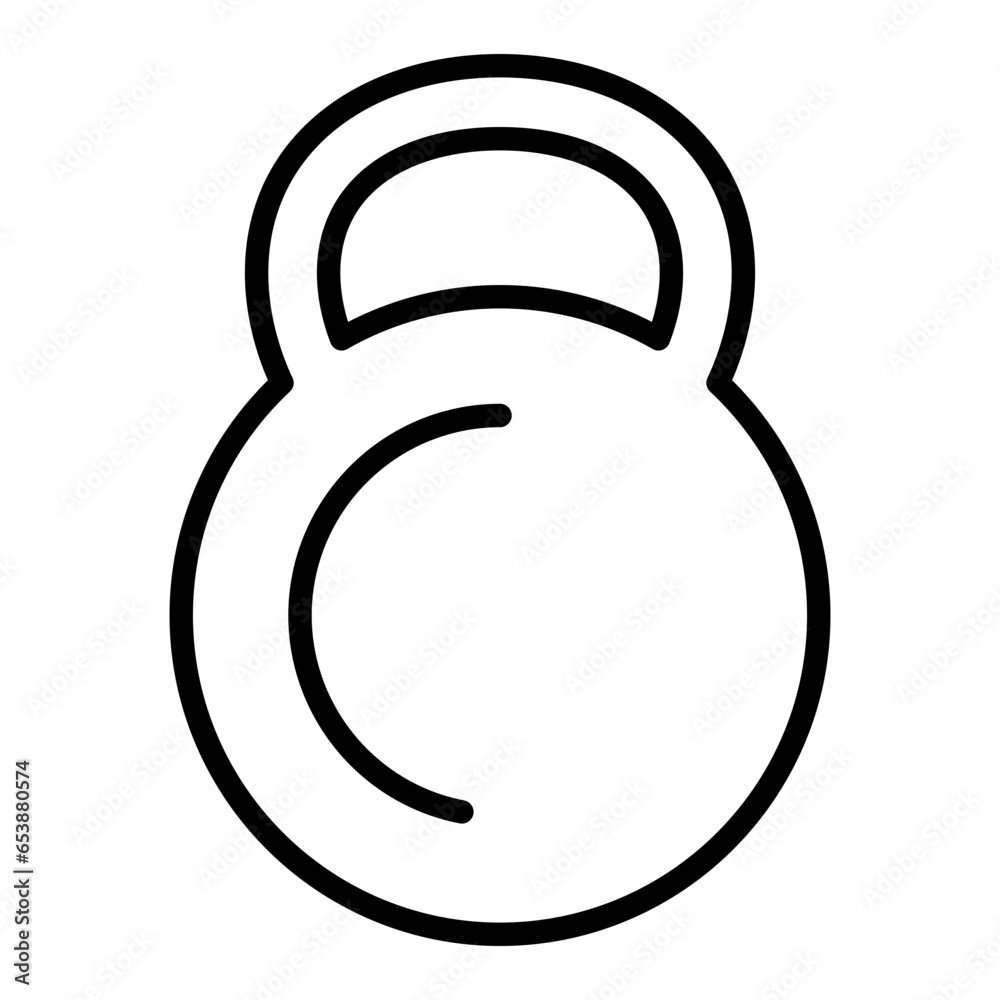 Outline Kettlebell icon Outline Kettlebell icon