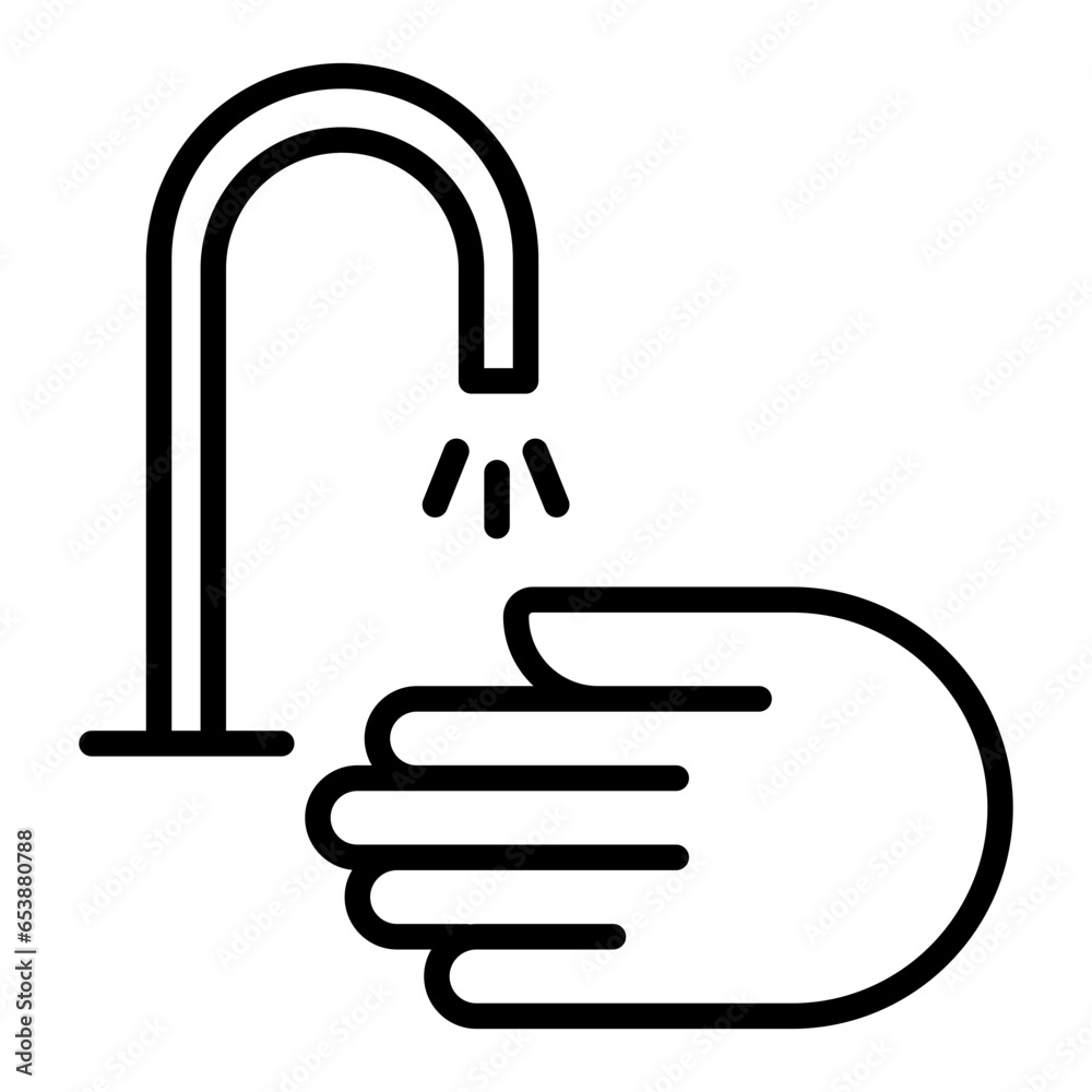 Outline Hand Wash icon Outline Hand Wash icon