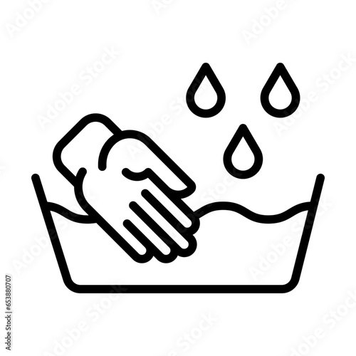 Outline Laundry bucket icon